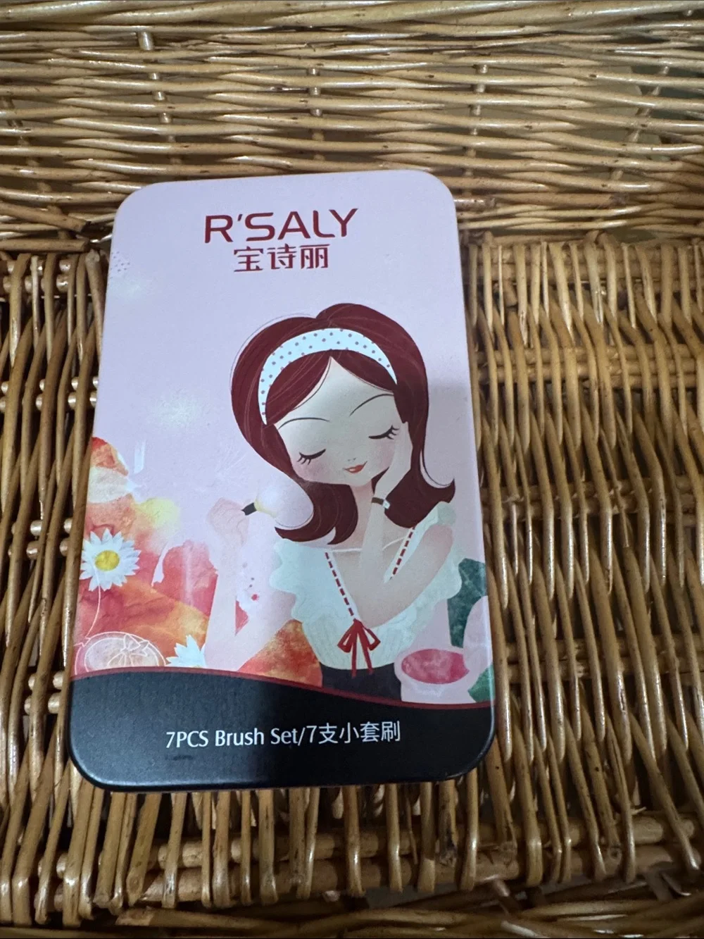 R'SALY 7pcs Brush Set - Pink Illustrated Tin